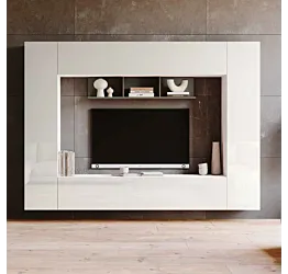 parete bianca e grigia