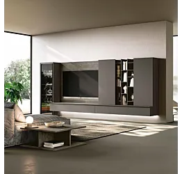 parete sospesa grigia scura