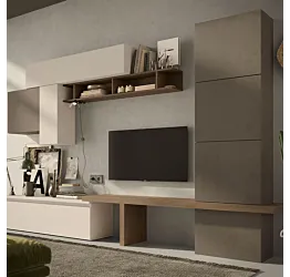 parete attrezzata con totem