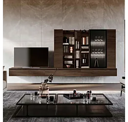 parete sospesa moderna noce moro