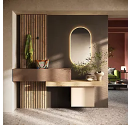 Composizione d'ingresso moderna, Cannettato mercure, Cadiz e Cashmere