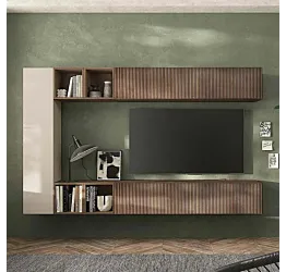 parete con frontali cannettati