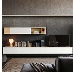 parete moderna bianco opaco sospesa