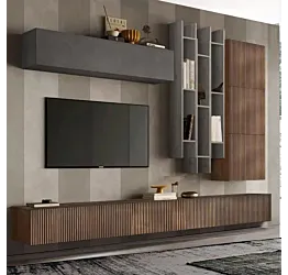 parete cannettata legno