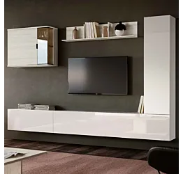 parete con pensili sospesi