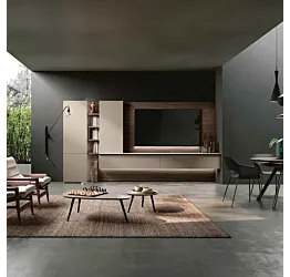 parete visone e noce moro