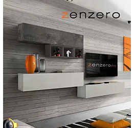 parete attrezzata gesso sospesa