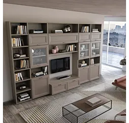 parete spazio tv contemporanea