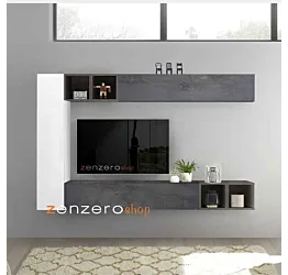 parete grigia componibile