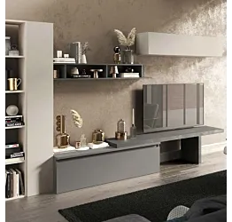 pareti cashmere e grigio