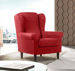 Poltrona sfoderabile, con piedini, made in Italy