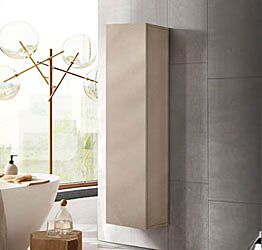 Colonna da bagno sospesa, finitura Argilla