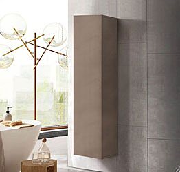 Colonna da bagno sospesa, finitura Bronzo