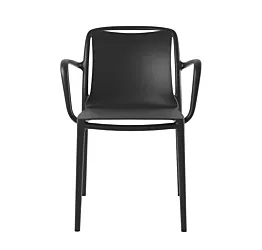 Poltrona Allegra da interni e da giardino, L.56 H.83 P.58, Antracite