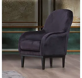 poltrona da salotto nera