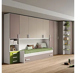 armadio ponte bambini angolare