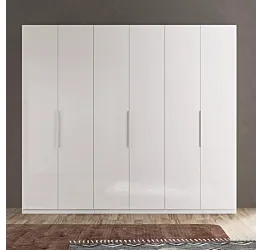 armadio 6 ante bianco lucido scontato