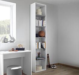 Libreria 5 ripiani color Grigio