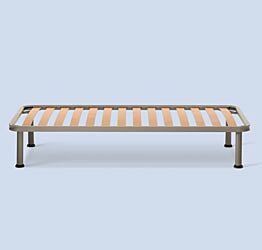 Rete a doghe in legno 1 piazza e mezza, con o senza piedini