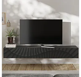 Ribalta con serigrafia, 210x28x30 h cm, Antracite