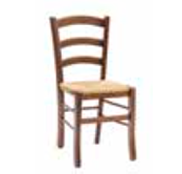 Sedia Paesana Venezia noce con fondino in paglia