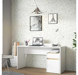 scrivania cassetti bianchi