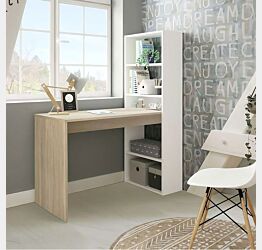 scrivania con libreria camerette