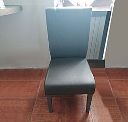 2 Sedie moderne in ecopelle Grigio