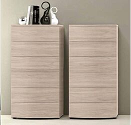 Settimino 6 cassetti con guide ammortizzate, finitura Olmo natura