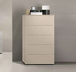 Settimino, Comodone moderno a 5 cassetti in finitura Orzo