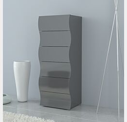 Scarpiera a 4 ante sagomate antracite