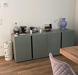 Spaziosa Madia 3 ante 2 cassetti in finitura Agave Nobilitato