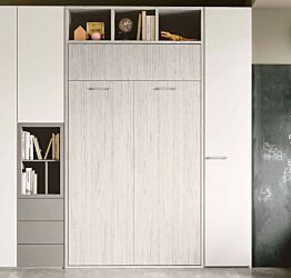 Letto singolo Achille trasformabile a scomparsa, verticale, made in Italy