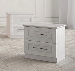 Coppia di comodini, finitura Rovere chiaro 