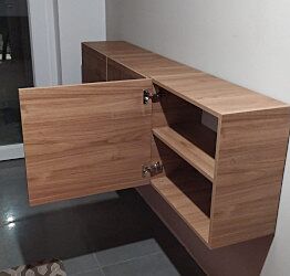 3 Cubi moderni e di design, Noce Stelvio, 100% Made in Italy