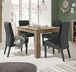 Tavolo di design economico, finitura Mercure, Made in Italy