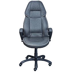 Poltrona da ufficio, grigia lavorazione tono su tono