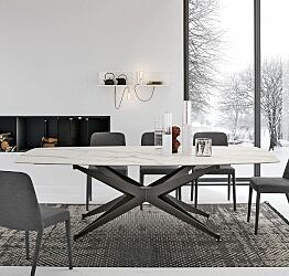 Tavolo di prestigio moderno L.180 fisso, Made in Italy