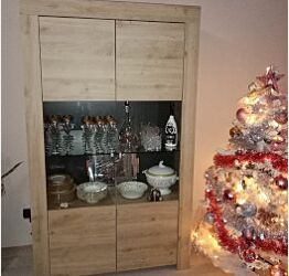 Moderna Vetrina 2 ante, finitura Rovere Cadiz 