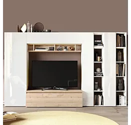 parete libreria moderna