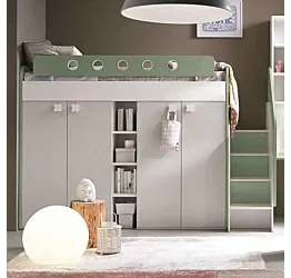 letto soppalco con armadio