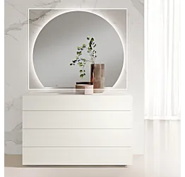 Specchiera Sole, con led, Made in Italy Zenzero Shop