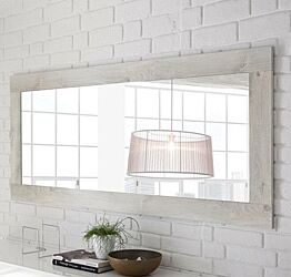 Specchiera rettangolare L.170 in finitura pino bianco