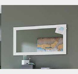 specchiera rettangolare bianca