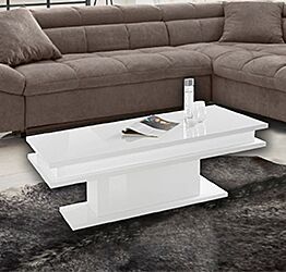 Tavolino da caffè di design finitura Bianco lucido