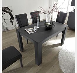 Tavolo moderno per interni in finitura carbonio