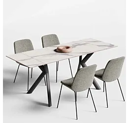 tavolo gres bianco opaco