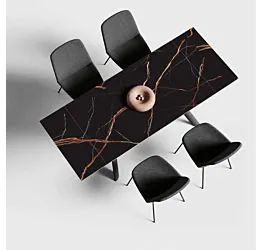 tavolo gres marmo nero