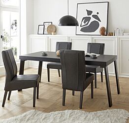 Tavolo moderno, di design, nero frassinato 189x88 cm