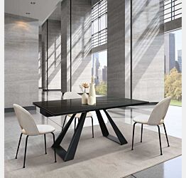 tavolo in ceramica nera